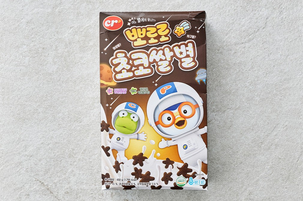 Cielo Pororo Choco Rice Star Cereal 450g (씨알로 뽀로로 초코쌀별 쌀 시리얼 450g)