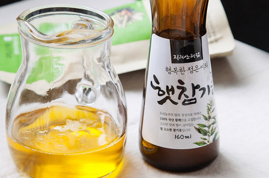 [Happy Jungeun] Fresh Sesame Oil 160mL (지리산처럼 행복한 정은씨의 햇참기름)