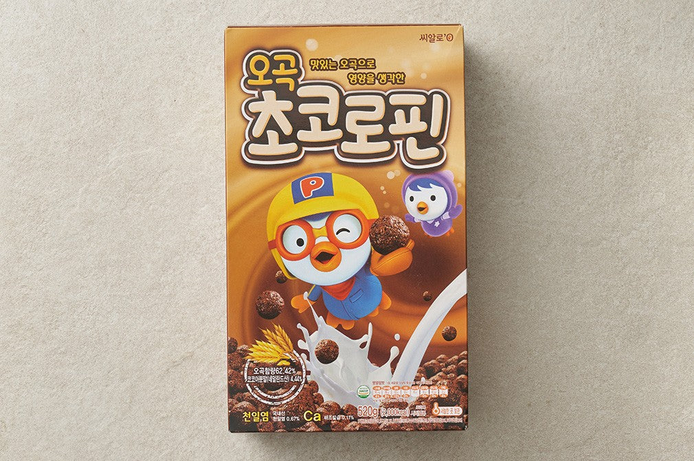 Cielo Pororo Multi-Grain Choco Loop Cereal 520g (씨알로 뽀로로 오곡 초코로핀 시리얼 520g)