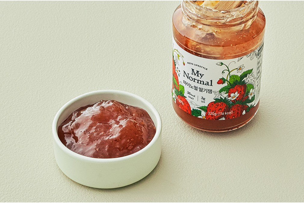 [Mynormal] Low-Sugar Low-Calorie Strawberry Jam 320g (마이노멀 저당 저칼로리 딸기잼 320g)