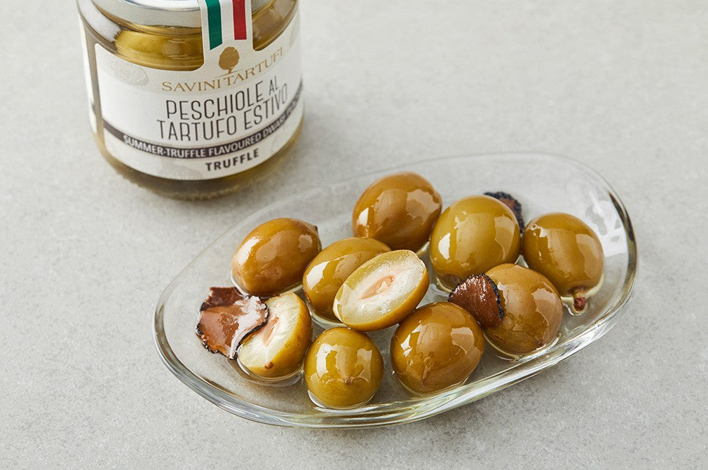 [Savini Tartufi] Pickled Wild Peaches in Truffle Oil (사비니 개복숭아 트러플 절임)